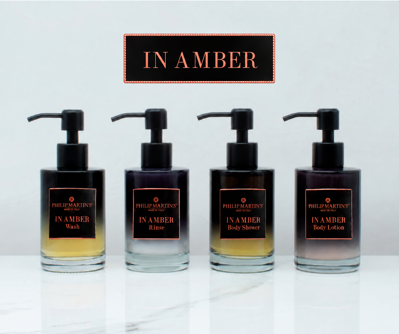 A Philip Martin’s In Amber kollekció négy terméke